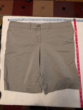Tommy Hilfiger Tan/Khaki Cotton Bermuda Shorts